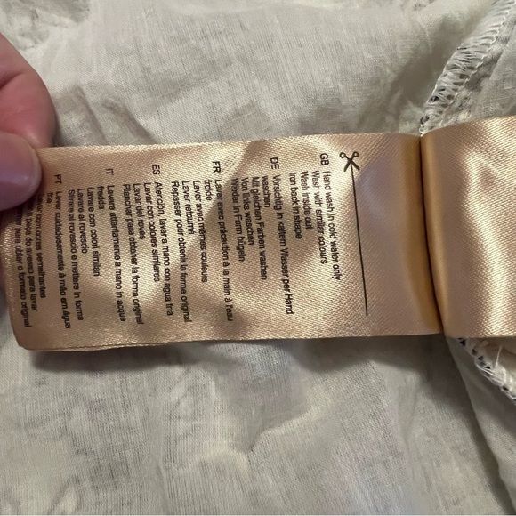 Scotch & Soda Easy Floral Maxi Midi Dress S Boho Coquette Flowy Slit Puff Sleeve - Picture 13 of 16